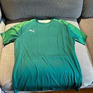 Men’s Puma Green Jersey-Style T-Shirt - Size XL